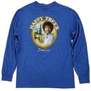 Bob Ross Happy Trees Long Sleeve Shirt